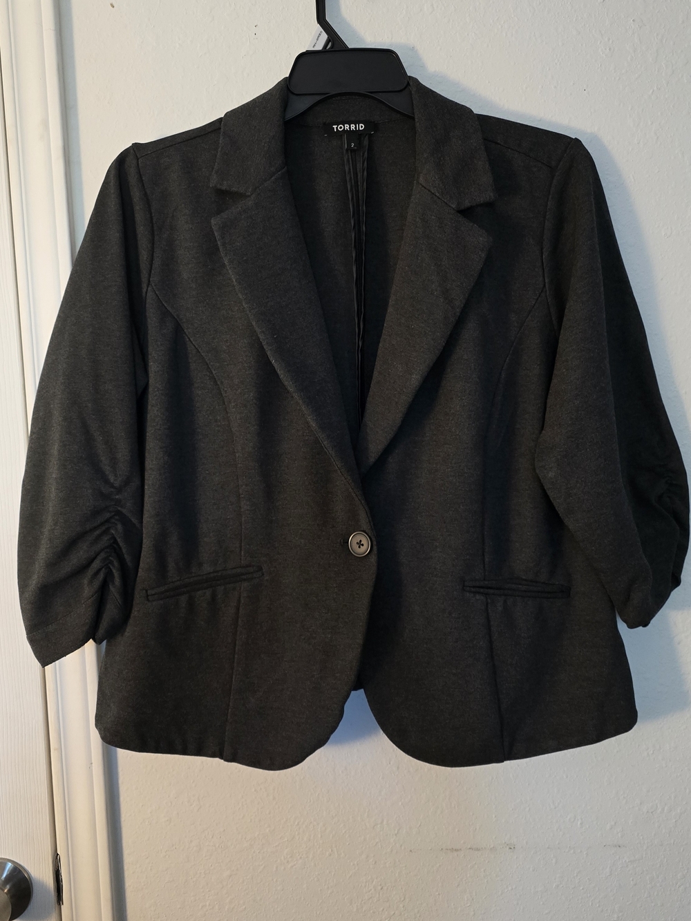 Torrid Charcoal Gray Blazer Jacket